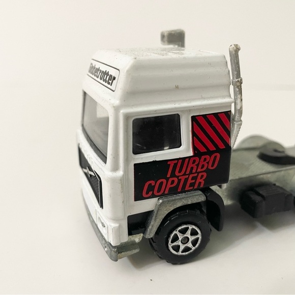 Vtg Majorette Super Movers Globetrotter Augusta Turbo Copter Transport Flaws - Picture 2 of 16